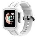 Miniatyrbillede 4 af 5: Passer til Redmi 1/Mi Watch Lite/Redmi 2/Mi Watch2 Lite Monokrom Silikon Integreret Urrem White