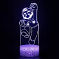 Miniatyrbillede 4 af 5: Super Mario Bros 3D LED Natlampe 7 Farver Skiftende Touch Control Skrivebordslampe△↑ D