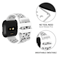 Miniatyrbillede 1 af 2: For FITBIT Versa Åndbar Urrem (Hvid) Til FITBIT Versa White