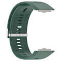 Pikkukuva 3 / 5: Vaihdettavat hengittävät silikoniset rannekkeet Xiaomi Watch H1 -älykelloon Dark Green