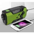 Miniatyrbillede 4 af 5: Vandtæt Am/fm/noaa håndsvingsradio til nødsituationer udendørs solar lommelygte Am / Fm / Wb Radio 2000mAh White