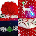 Miniatyrbillede 2 af 4: Led Julehue,,jule Led Strikket Lys Up Hat Unisex Vinter Beanie Sweater Cap C
