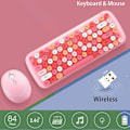 Pikkukuva 3 / 5: Mofii Wireless Mini Candy Keyboard Mouse Combo Set Mix Color 2,4g Pink