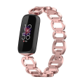 Miniatyrbilde 2 av 5: For Fitbit Luxe Special Edition Metal Armbånd Watch Band LJR Pink