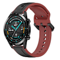 Miniatyrbilde 1 av 4: Konveks Loop Silikonrem for Huawei GT2 46mm Black Red