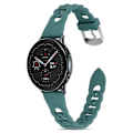 Miniatyrbillede 2 af 3: Til Garmin Venu 2 Plus/Samsung Galaxy Watch4 Watch Band 20mm Circle Design Udskiftningsrem Green, Green H Samsung Galaxy Watch A