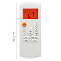Miniatyrbillede 5 af 5: Fjernbetjening til Midea Rient Kaysun Rg57b1/bge Rg57b/bge Air Conditioning