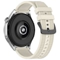 Pikkukuva 1 / 5: Huawei Watch GT 4 / Garmin Venu 2 -älykellolle 22 mm:n pehmeä silikoniranneke Starlight