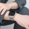 Miniatyrbild 4 av 5: Metallrem för Apple Watch 8 7 45 mm 41 mm Ultra 49 mm Andningsbart Milanese-ersättningsband för Iwatch 6 5 4 3 2 Se 44 ​​mm 42 mm 40 mm For 38mm 40mm 41mm Space grey