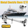 Miniatyrbillede 2 af 5: 328DB Høj Lyd Bil Luftpumpe Horn 12V Enkelt Trompet Kompressor Bocina Til Både Yachter RV Lastbiler Biler Automobiler