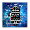 Miniatyrbilde 4 av 5: 7 Led Dj Sound Strobe Sta Projektor Usb Oppladbar For Owe