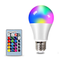 Miniatyrbilde 1 av 5: E27 Led Rgb-lampe Spotlight Bulb Ac 85-265v Bombillas Led 4w 10w 15w Ir-fjernkontroll Led-pære Smart Led Rgbw-lampe Home Decor