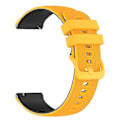 Miniatyrbilde 3 av 5: Klokkestropper for Garmin Vivoactive 4/Garmin Forerunner 255 klokkebånd Grid Texture Replacement Watch Yellow Black F Garmin Forerunner 255