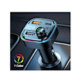 Pikkukuva 3 / 4: Bluetooth-sovitin Langaton Kaksois-USB Autolaturi Stereo MP3-soitin Värikkäät Valot FM-modulaattori Valkoinen