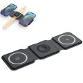 Miniatyrbilde 2 av 5: Trådløs ladepute for Iphone Sammenleggbar, kompakt 3 i 1 trådløs ladestativ, trådløs bærbar ladestasjonsmatte for Iwatch/airpods/iphone