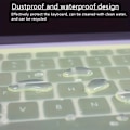 Miniatyrbillede 3 af 3: 14,3 X 5,2 tommer silikone tastatur cover til 15,6 tommer 17,3 tommer bærbare computere med numerisk tastatur (gul)