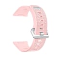 Miniatyrbillede 1 af 5: For Fitbit Ionic Herringbone Texture Blød Silikone Urrem Udskiftning Rem Pink E Fitbit Ionic