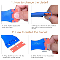 Miniatyrbillede 3 af 4: Plastskraber Barberblade Squeegee Auto Decals Stickers Remover Ingen ridser