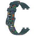 Miniatyrbilde 1 av 5: Spotted silikonrem for Huawei Band 8 Green, Green D Huawei Band 8