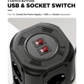 Miniatyrbilde 2 av 5: 12-veis socket tårn og 5 usb multi-socket socket Strip overspenningsbeskyttelse