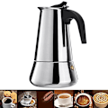 Miniatyrbillede 4 af 5: 2/4/6/9 kopper kaffekande i rustfrit stål Mokka Espresso Latte komfurfilter Moka kaffemaskine Kaffekande til køkken Wf1111 450ML