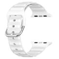 Miniatyrbilde 3 av 5: Håndleddsstropper for Apple Watch Ultra 49mm/SE/SE (2022) 44mm/Series 8/7 45mm/6/5/4 44mm/3/2/1 42mm Wave White, White C Apple Watch Ultra 49mm