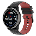 Pikkukuva 1 / 5: Rannekkeet Garmin Vivoactive 4/Garmin Forerunner 255 -kellolle - Ruudullinen vaihtoranneke Black Red C Garmin Forerunner 255