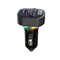 Miniatyrbillede 1 af 5: Trådløs FM-sender Bil MP3 Adapter Stereo Audio Receiver 30W Oplader Adapter Håndfri Opkaldsadapter