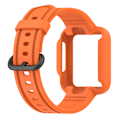 Miniatyrbillede 5 af 5: Passer til Redmi 1/Mi Watch Lite/Redmi 2/Mi Watch2 Lite Monokrom Silikon Integreret Urrem Orange Color