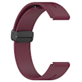 Miniatyrbillede 3 af 5: Sort spænde 20mm silikone urrem til Garmin Fenix 7s/7s Pro/instinct 2s/fenix 6s urrem Wine Red