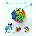 Pikkukuva 5 / 5: Dodekahedron Kuutio, 3X3X3 Viisikulmainen Nopeuskuutio Dodekahedron Magic Cube Puzzle Leikki