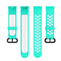 Miniatyrbillede 3 af 5: Dual-Color Hollow Silicone Watchband Strap Replacement for Xiaomi Redmi Watch 2 F Other Xiaomi Models