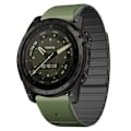 Miniatyrbillede 3 af 5: For Garmin Fenix 5 / 5X / 6X / 7X urrem 22mm Dual Color Silikon Smart Watch Band Army Green  Black