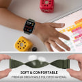 Miniatyrbillede 4 af 5: 20mm/22mm Rem For Amazfit Gts 4/2e/3/gts2 Mini/gtr 4/3/pro/gtr2/47mm/stratos Nylon Elastisk Urarmbånd Amazfit Bip Rem Orange 22mm