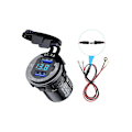 Pikkukuva 1 / 4: Usb-pistorasia, kaksoisnopea lataus 3.0 Usb-autonlaturi 36w Usb-virtapistorasia Black