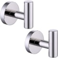 Miniatyrbillede 1 af 5: Badehåndklædekrog Kåbekrog Til badeværelse Køkken Ingen bor Vægmontering Sus 304 Rustfrit Stål Børstet Messing Polished silver