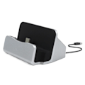 Pikkukuva 1 / 5: Type-C-pikalatausasema Työpöydän USB C 3.1 -telakka, jossa latauskaapeli Huawei P9 Plus -puhelimille ja älypuhelimille Silver