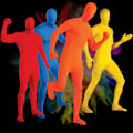 Pikkukuva 4 / 5: Spandex Suit -haalari, aikuisten miesten naisten sukkahousut Halloween-asuihin 150cm Color