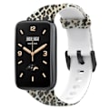 Miniatyrbilde 1 av 5: For Xiaomi Mi Band 7 Pro Sport Band Soft Silicone Pattern Printing Replacement Wristband, Standard Size Leopard Print