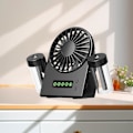 Miniatyrbild 4 av 4: Fläkt - Dubbel Spray Dimfläkt Digital Display Med Avtagbar Vattentank (Svart)