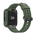 Miniatyrbillede 3 af 5: Håndledsremme til Xiaomimi Watchmi Watch 2/Mi Watch Lite/Mi Watch Lite 2 Smart Watch Rem Blød Håndledsrem Dark green, Blackish Green L Xiaomi Redmi Watch 2 L