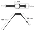 Miniatyrbillede 2 af 5: Passer til Redmi 1/Mi Watch Lite/Redmi 2/Mi Watch2 Lite Monokrom Silikon Integreret Urrem Midnight Blue