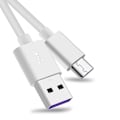 Pikkukuva 1 / 5: 0,3m/1m/1,5m/2m Led 5a USB Type C -kaapeli pikalatausjohto Samsung Galaxy Mi Huawei Note 7 Data USB-c -kaapelin laturin johto