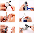 Miniatyrbild 3 av 3: Reparationssats för watch , 147 professionella reparationsverktyg för fjäderstång, verktygssats för batteribyte för watch