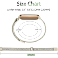 Miniatyrbild 2 av 3: Rostfritt stål Mesh Loop Justerbar Armband Bytesrem För Fitbit Luxe/luxe Special Edition Fitness Tracker Dam Herr Champagne Gold