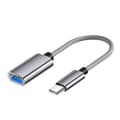 Miniatyrbild 1 av 4: Adaptrar USB hona till TYPE-C OTG-kabel (grå)