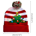 Miniatyrbillede 2 af 5: Led Julehue,,jule Led Strikket Lys Up Hat Unisex Vinter Beanie Sweater Cap B