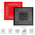 Miniatyrbillede 2 af 5: 2 stk Paisley Bandanas, Hårbandanaer til kvinder mænd, multifunktions hovedtørklæde i polyester og bomuld