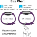 Miniatyrbild 5 av 5: Ersättningsband som är kompatibla för Fitbit Charge 2, Classic & Special Edition justerbara sportarmband Large Plum