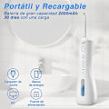 Miniatyrbillede 4 af 5: Oral Irrigator - 6 rengøringstilstande og 4 spidser, IPX7 vandtæt, 250 ml bærbar, sort